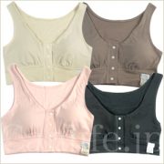 乳がん手術ブラジャー／フロントホック前開きソフトブラジャー